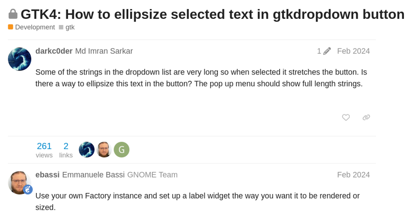 GTK Developer thread